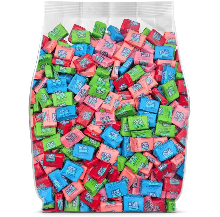 JollyRancher Chews Bulk Candy - 95 Individually Wrapped Assorted Fruit Flavored JollyRanchers Chews - Bulk Chewy Candy Pack - 95 Chewy Fruit Chews