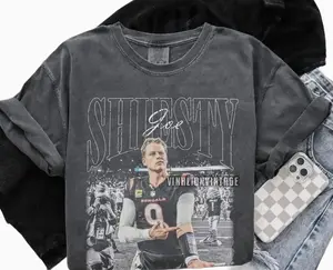 Joe Burrow Vintage Shirt, Retro Football Tee, Game Day T-Shirt, Unisex Sports Fan Gift, Classic Tees