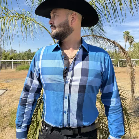 1 long sleeve Blue/white (ESTILO BAYARD) Shirt