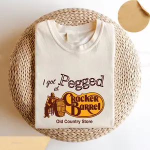 I Got Pegged at Cracker Barrel Old Country Store T-Shirt, Vintage Cracker Barrel Tee, Funny Tee, Vintage Shirt, Sarcastic Tee
