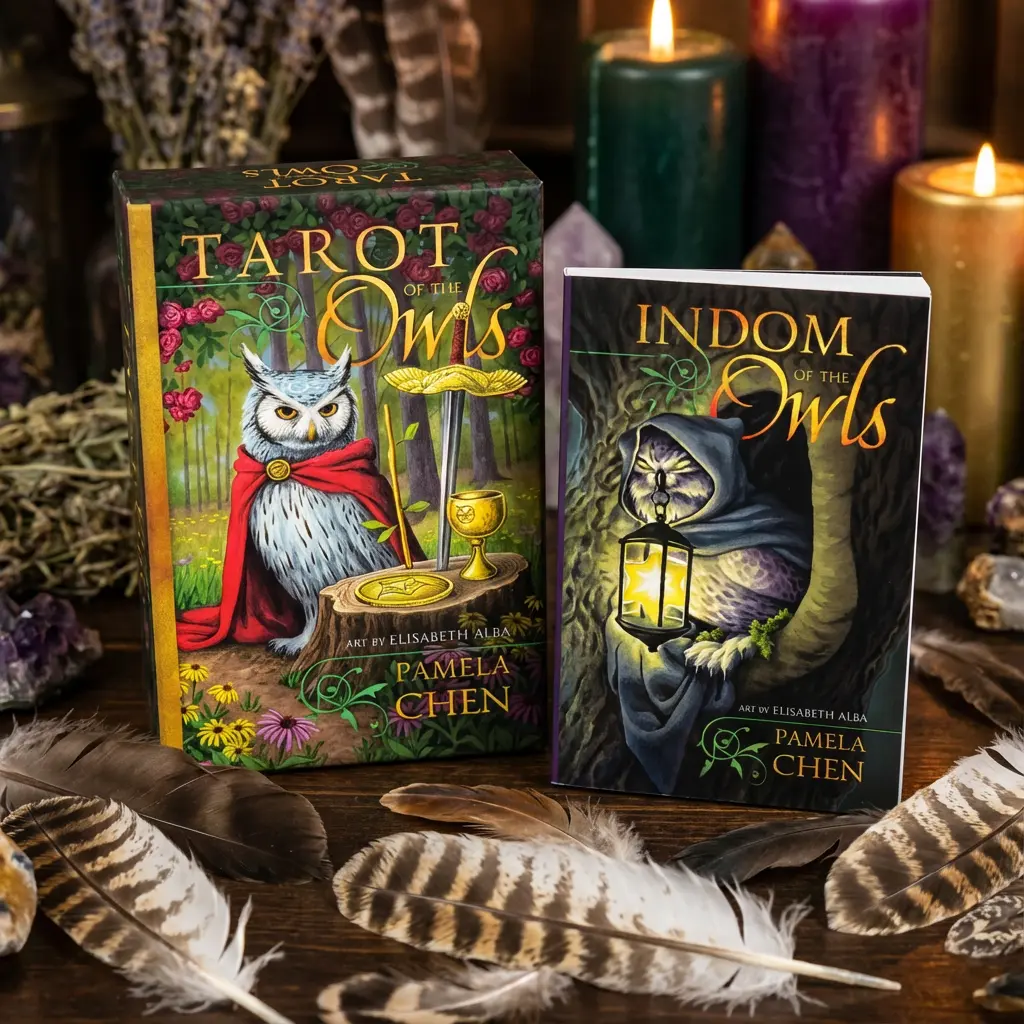 Tarot of the Owls – 78-Card Tarot Deck & Guidebook | Wisdom, Intuition & Spiritual Insight