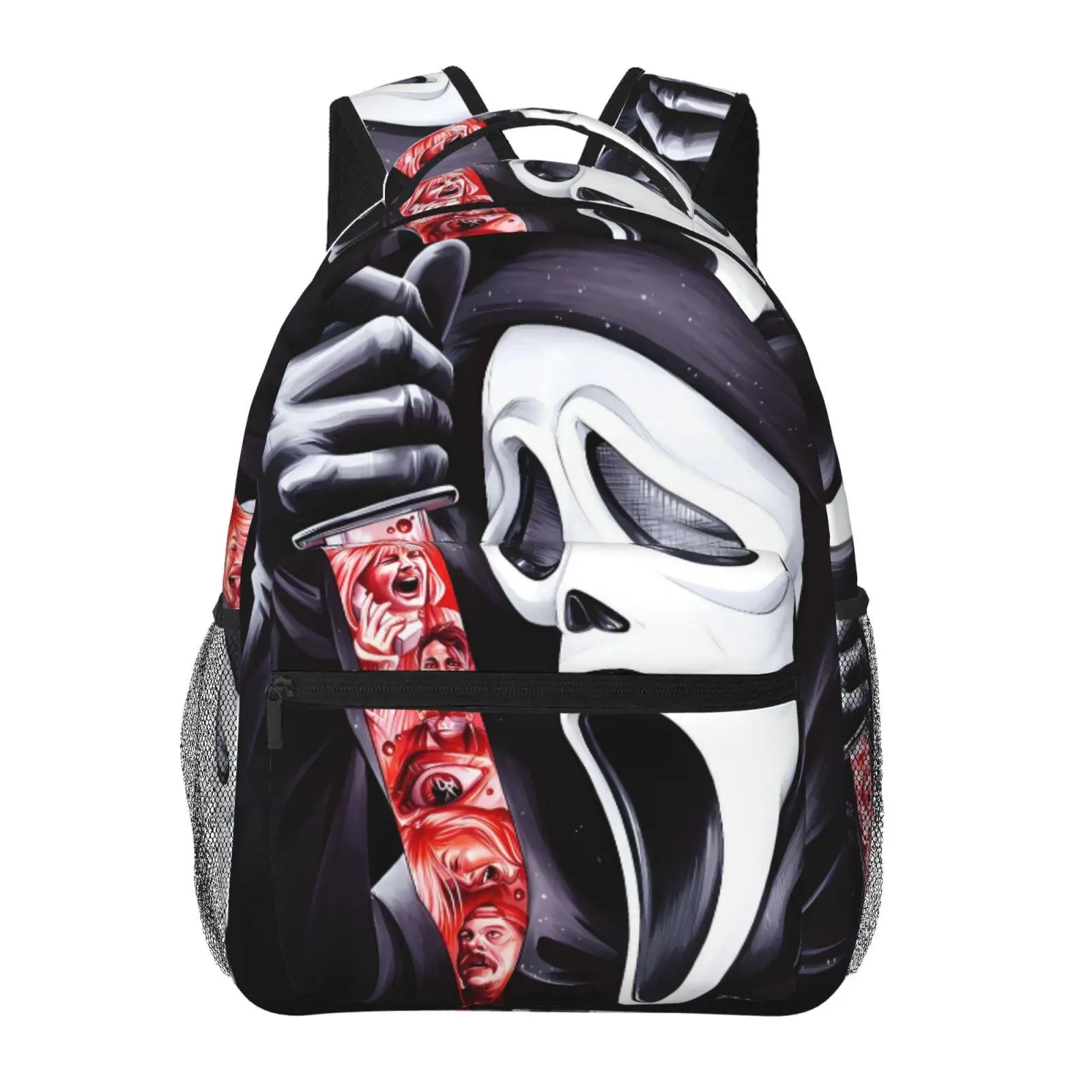 Cool Scream backpacks for school—large-capacity laptop daypacks with exquisite prints, durable casual scream bookbags for campus daily commutes; a gift for teen students.