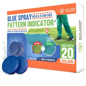 Eco Living Solutions - Concentrated Blue Spray Pattern Indicator Effervescent Tablets | MESS & STAIN FREE | Weed Spray Dye | Dye for Herbicide & Fertilizer | Quick To Dissolve | Makes Up To 20 Gallons