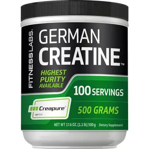 Fitness Labs German Creatine Monohydrate Powder | 500 Grams | Creapure Fitness Supplement | 100 Servings Fitness Labs German Creatine Monohydrate Powder | 500 Grams | Creapure Fitness Supplement | 100 Servings