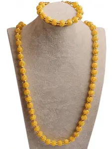 Women Beaded Necklace & Bracelet, Party Clothing Decor, Jewelry Set Gift For Girl, Elegant Jewelry Set