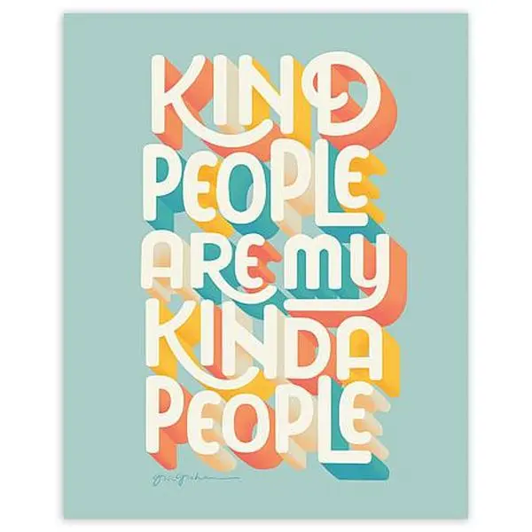 Courtside Market Kind People I Canvas Wall Art - 30" x 40"