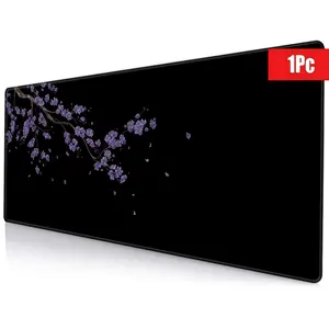 Sakura Pattern Mouse Pad, Rectangle Gaming Mouse Pad, Office Desk Keyboard Mat for Home Office, Desk Decor Mat for Home Office, Gaming Mousepad