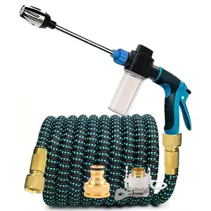 New Flexible And Expandable Irrigation Pipe, Magic Garden Hose with Spray Gun, High Pressure, Car Cleaning Tools, Plants Water System with Adjustable Control Valve Switch, Watering Sprinkler Nozzle, Gardening & Lawn Supplies