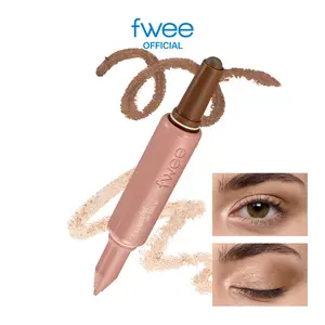 fwee Long-Lasting Dual Coloring Stick Eye Shadow, DeepFocus | Multi-Use Eye Makeup | All-in-one dual shadow | Powdery finish, Matte shadow, Shimmer | 1.2g