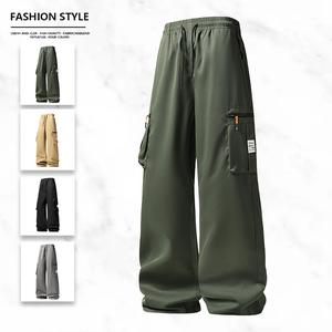 Vintage Military Style Multi-Pocket Work Pants in Grey - Fitted & Comfortable Everyday Wear for Women - Practical & Versatile Womenswear Bottoms with Sturdy Construction and Versatile Color Options fathersdaygift