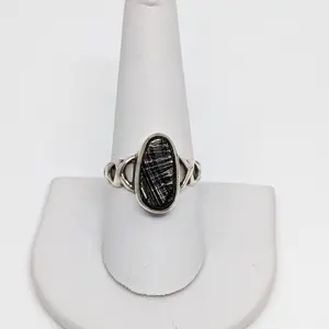 Shungite Size: 9 S.S Ring #J946