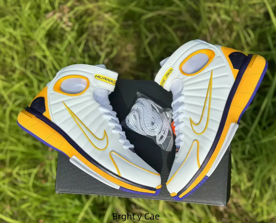 Vertical Embossed White High Cut Trainers Yellow Purple Contrast Trim Padded Soft Ankle Collar Vertical Embossed White High Cut Trainers Yellow Purple Contrast Trim Padded Soft Ankle Collar