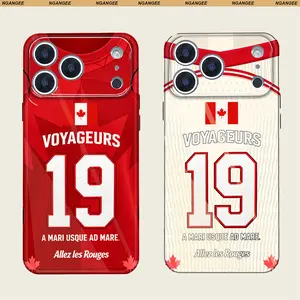 Canada Fans Phone Case -Number "19", "9", "10" Phone Case - Road to the WC 26 Number Hard PC Glossy Phone Case for iPhone 17ProMax 16, 15, 14, 13, 12, 11 ProMax, Pro, Plus Phone Case
