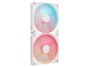 CORSAIR iCUE LINK LX140-R RGB 140mm PWM Reverse Fans Starter Kit - White - Reverse Fan Blade - Dual Light Loops - Easy iCUE LINK Connectivity - Magnetic Dome Bearing