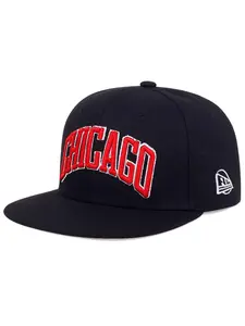 Unisex Chicago Letter Embroidered Baseball Cap, Adjustable Outdoor Sun Protection Hat, Casual Fitted Design for Spring & Fall Travel, Adjustable Snapback Cap