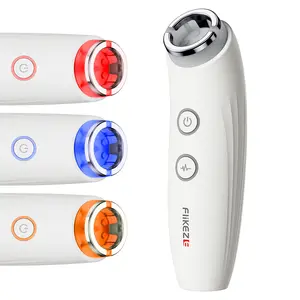 VacuLift-Trio 3-in-1 Facial Sculpting Device - Vacuum Lymphatic Drainage & Microcurrent for Snatched Jawline - Facial Cupping & Red+Blue Light Therapy for Instant De-puffing & Radiance - Professional Face Lift Tool - Pearl White, Ideal Gift for Women