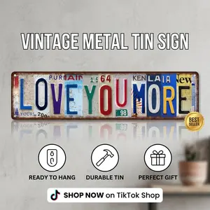 Wall Decor Metal Tin Sign, Durable Wall Art Decoration, Perfect for Home & Office, Unique Aesthetic Appeal, Easy Installation