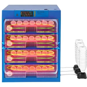 Automatic Egg Incubator,Digital Poultry Hatcher Machine,110V 80W LED Automatic Egg Turning & Temperature Control,32-210.2℉ General Purpose Incubator for Hatching Chicken Duck Quail Eggs (256 Egg)