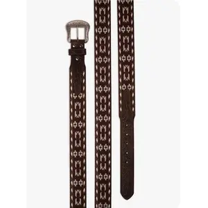 NOCONA MENS BROWN AZTEC BEADED BELT-N210002702