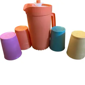 Mini Set Includes Mini Water Bottles and Cups in Teal and Mix Colors - Assorted Colors and Sizes