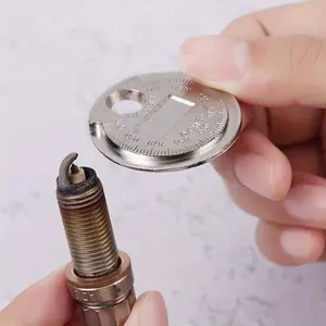Measuring Spark Plug Gap Measuring Tool, Metric-British Coin-Type Spark Plug Gauge INCH, Accurately Measure Spark Plug Gaps with this Coin-Type Gage Tool!