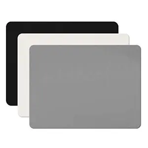 Gartful 3Pack Silicone Sheet for Crafts, Resin Jewelry Casting Molds Mat, Food Grade Silicone Placemat, Multipurpose Table Protector, Nonstick Nonskid Heat-Resistant, Black&Gray&Beige (15.7x11.8inch)