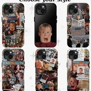 Home Alone Christmas Classic Movie Tough Phone Case. Festive Winter Nostalgic Aesthetic Heavy Duty Shockproof Protective Cover for iPhone 17 Pro Max 16 Air 15 14 13 12 11. Holiday Gift.