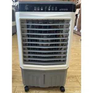 Garvee Portable Evaporative Air Cooler Fan,Swamp Cooler with Touch Panel & Remote,11.6 Gal Large Water Tank,3-Speed Cooling Fan with Auto Swing Louvers & 3-Side Cooling Pads,White/Grey