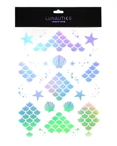 Siren Song - Holographic Mermaid Temporary Tattoo