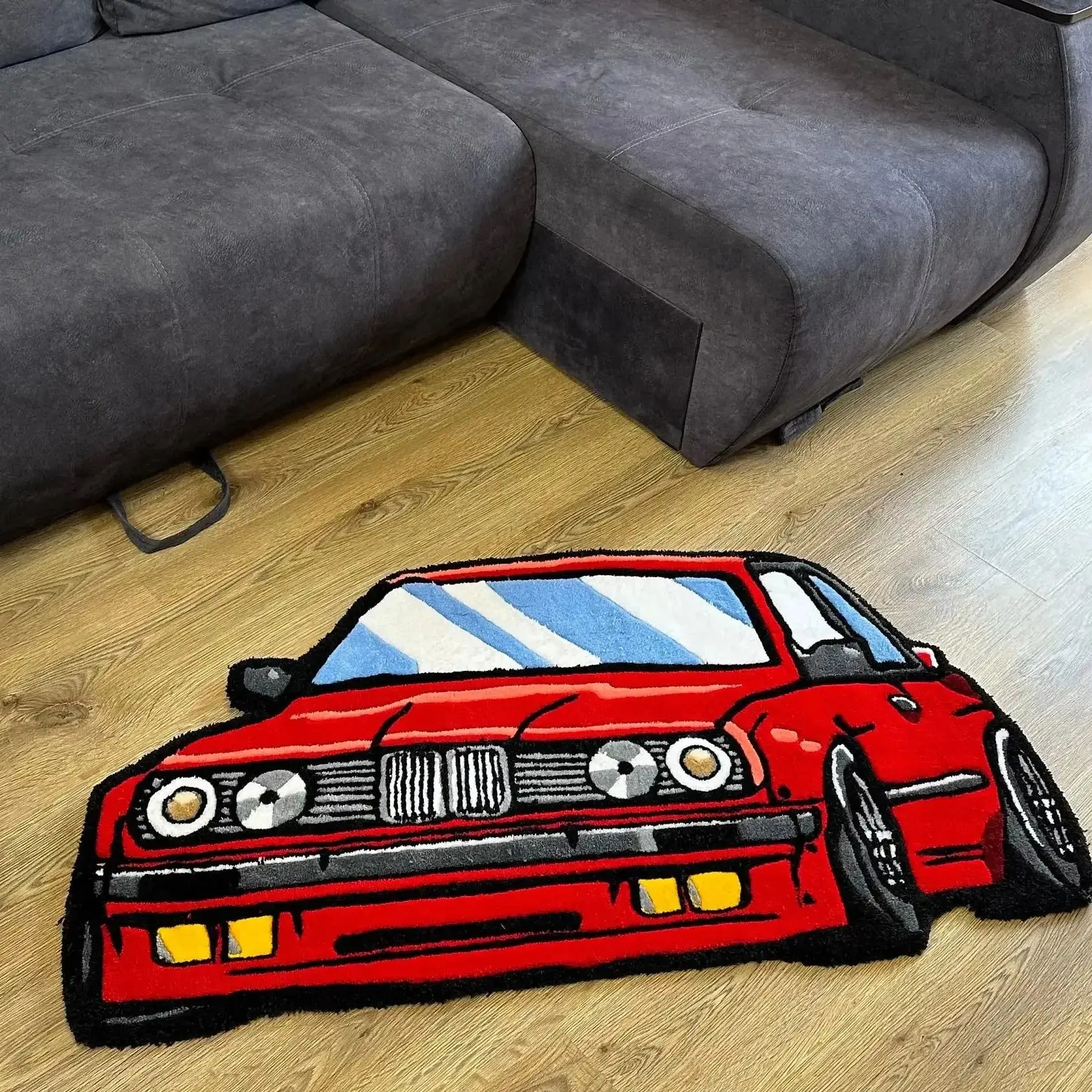 e46 cashmere knitted rug