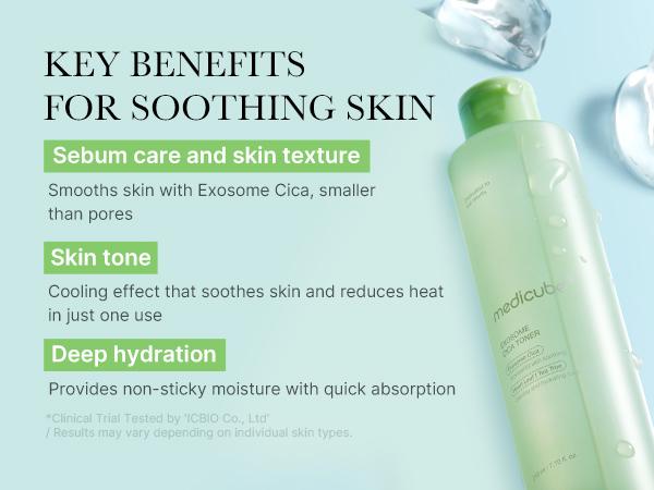[Official Shop] Exosome Cica Toner | Daily Soothing Toner With Exosome Cica, Heartleaf, Tea Tree | Korean Skin Care for Stressed Skin