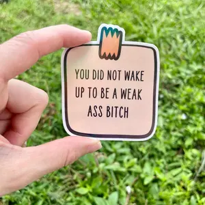 Motivational Sweary post it sticker