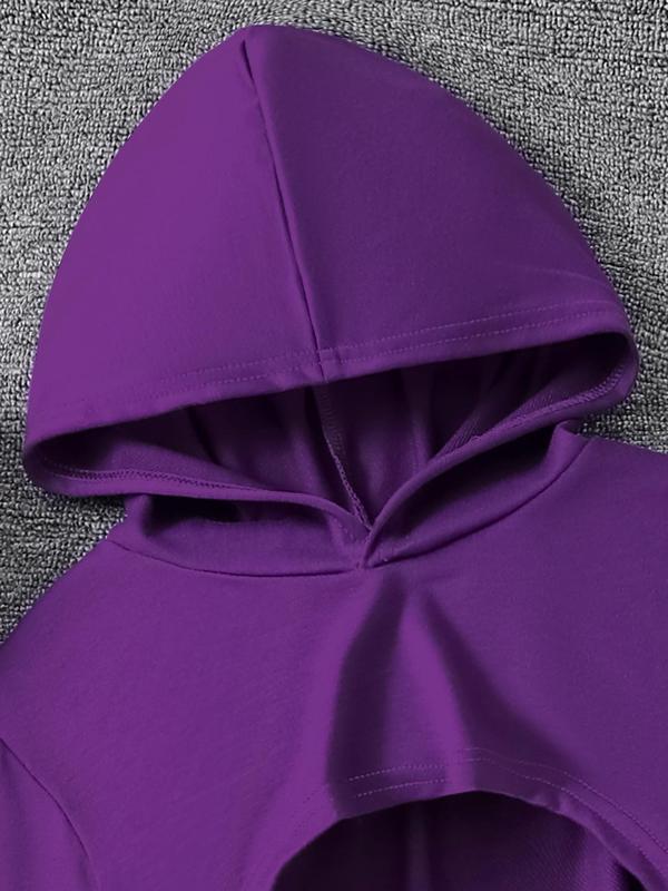 Three-Piece Set Girl's Plain Asymmetrical Hem Crop Hoodie & Crop Tank Top & Camo Print Elastic Waist Sweatpants Set, Casual Drop Shoulder Hooded Sweatshirt & Tank Top & Jogger Pants for Spring & Fall, Kids Clothes for Daily Wear, Grunge Girl Outfits