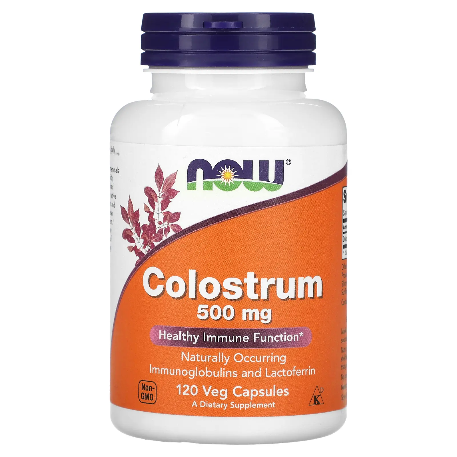 NOW Foods Colostrum, 500 mg, 120 Veg Capsules