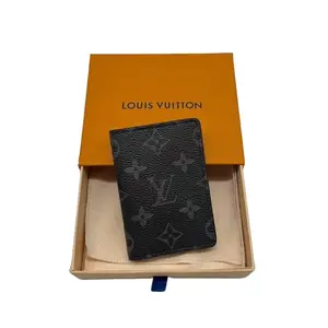 Pre-owned Louis Vuitton Coated Canvas Small Leather Goods Monogram Eclipse Pocket Organizer Card Holder