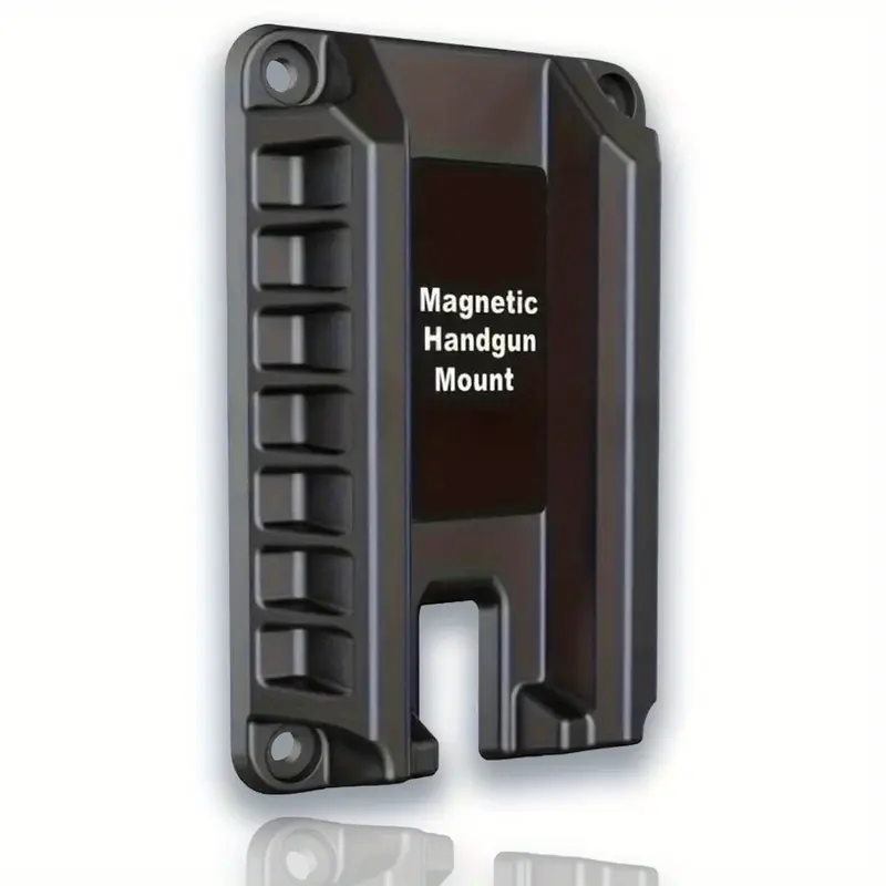 All-in-1 Rubber Coated Gun Magnet Mount - HQ Magnetic Buckle Series, for Trucks,Cars,Tables,Safes,Walls, Hidden Mount, Quick Draw Convenient Access, Strength Training Equipment