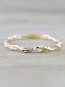 Twisted Rope Design Ring, Elegant Engagement Wedding Ring for Women, Fashion Accessories for Party, Daily Clothing Decor, Trendy All-match & Exquisite Jewelry for Birthday Gift, Unique Rings
