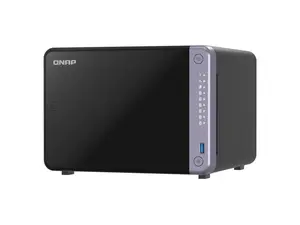 QNAP TS-632X 6-Bay ARM-based NAS with Hardware Encryption - Quad Core 2.0GHz - 4GB DDR4 RAM - 10GbE(SFP+) - 2.5GbE and PCIe Gen3 Expansion Slot (TS-632X-4G-US )