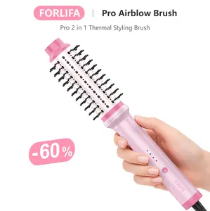 FORLIFA-Pro Airblow Brush:2‑in‑1 Thermal Styling Brush, AirBlow Tech with Cooling Air, 1.2billion Negative Ions,Triple Hair Protect,  Automatic Shut-Off, Anti-Tangle, WeeklyDeals,TikTokShopSpringGlowUp