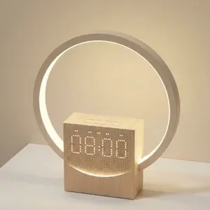 Sunrise Simulation Alarm Clock with Bluetooth-compatible Speaker, White Noise Machine, Timer, Dimmable Touch Table Lamp, LED Night Light for Home Office Bedroom, Multifunctional Alarm Clock