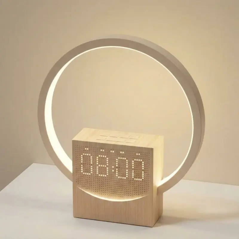 Sunrise Simulation Alarm Clock with Bluetooth-compatible Speaker, White Noise Machine, Timer, Dimmable Touch Table Lamp, LED Night Light for Home Office Bedroom, Multifunctional Alarm Clock, Sunrise Alarm Clocks