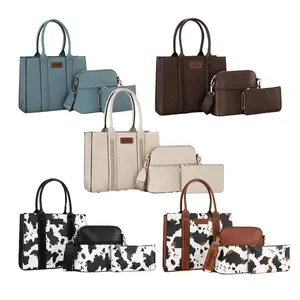 Wrangler 3Pcs Purses for Women Tote Bag Crossbody Handbag Sets with Strap 3 Set Wrangler 3Pcs Purses for Women Tote Bag Crossbody Handbag Sets with Strap 3 Set
