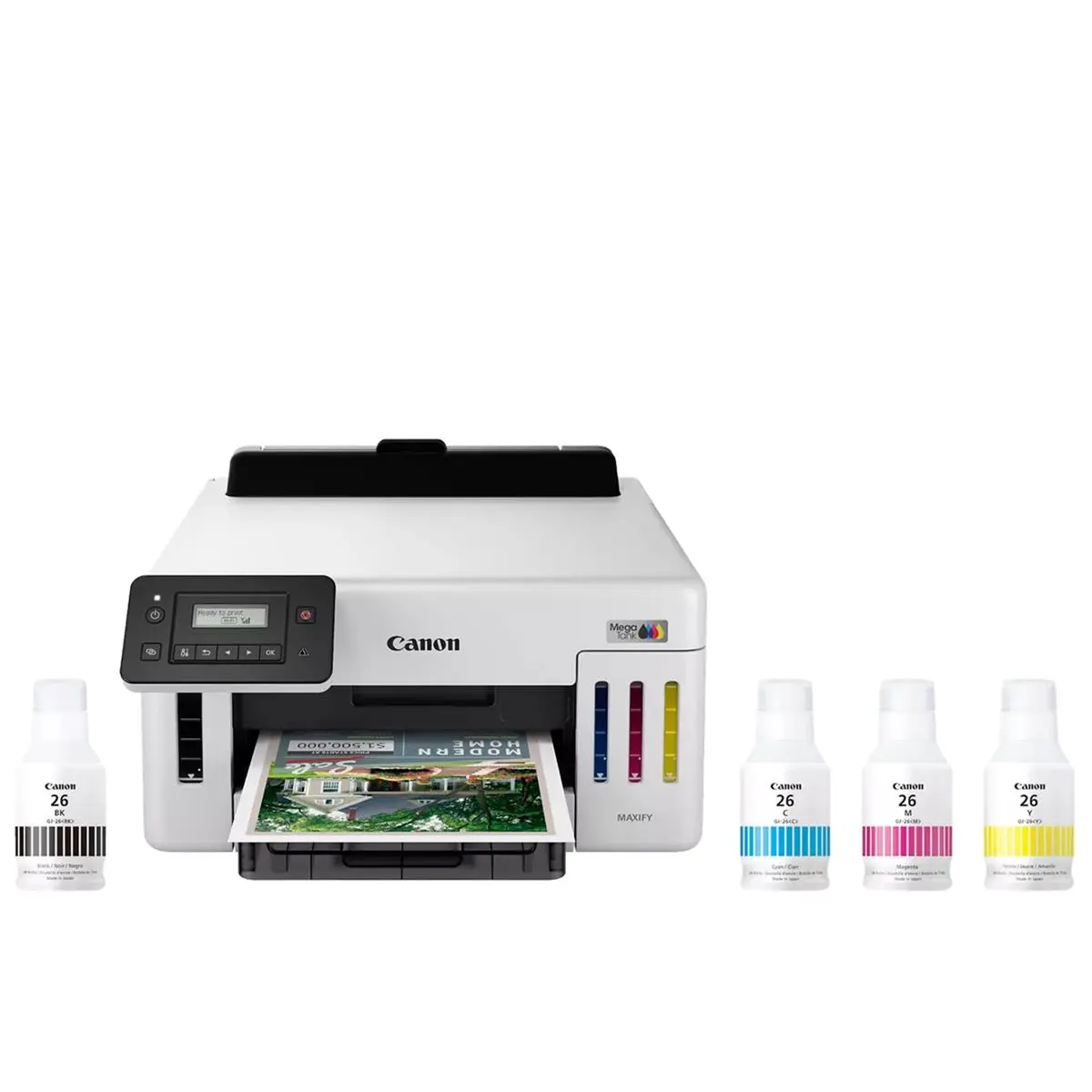 Canon MAXIFY GX5120 Wireless MegaTank Duplex Inkjet Color Printer, White