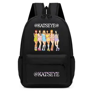 Katseye Backpack Katseye Merch Campus Bag Lightweight Travel New Semester Gifts Korea Pop Backpack For Fans School Backpack Elementary Middle Lightweight Backpack Trendy Backpack