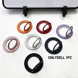 Ultra-Thin Magnetic Phone Ring Stand for iPhone 17 Pro Max/16/15/14/13/12, 360° Rotating Design, Strong Magnet, Outdoor Essential