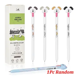 Creative Cute Dog Design Gel Pen - Fun and Stress-Relief 0.5mm Quick-Dry Writing Tool for Students, Perfect for Exam Prep, Homework, and Journaling - Adorable and Functional Study Companion