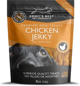 Emmy's Best EBPP Chicken Jerky Dog Treats Made in USA - 100% Natural Jerky Treats Made with Real Chicken - Grilled Chicken Strips for Medium Dogs, Large and Small Dogs -  Bag