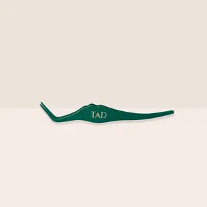 TAD Clean Touch DIY Lash Cluster Tweezer for Eyelash Application Wider Grip Long Tip Precision Smooth Application Special Coating