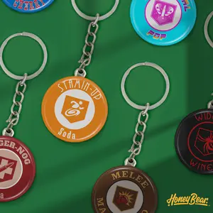 Zombie Game-Inspired Keychains – Gamer Collectible Accessories