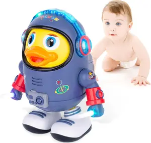 Baby Toys, Electric Space Duck, Electric MusicToy,Electric Toys with Lights and Sounds, MovingWalking Dancing Toys for Toddler (Space Duck)
